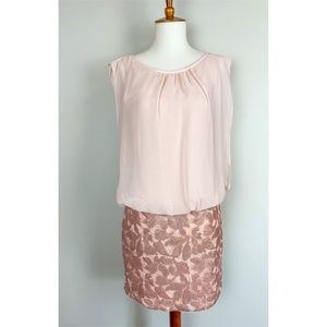 Aidan Mattox Pink Sequin Cocktail Dress